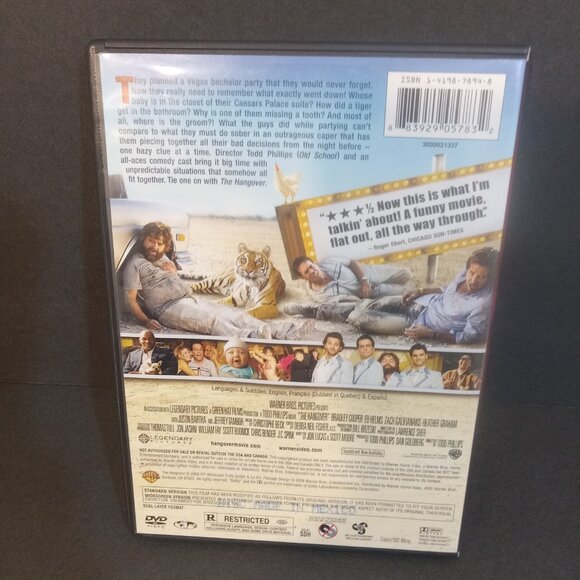 Warner Bros. DVD Movie Case ONLY The Hangover 2009 Standard Widescreen - Picture 3 of 4